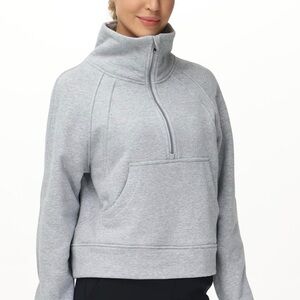 Cozy Gray High-Neck Sweatshirt